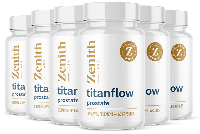 TitanFlow 6 bottles — 180-day supply